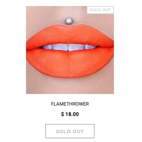 SOLD‼️FLAME THROWER Jeffree Star Liquid Lipstick! - Picture 4 of 8